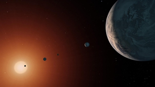 “韦布”首次观测系外7行星系统